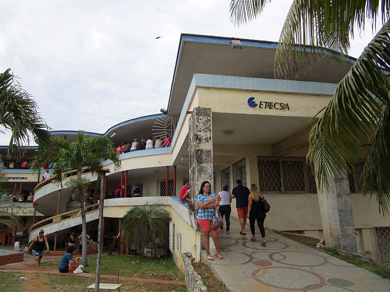 Office of ETECSA, the Cuban phone and internet company